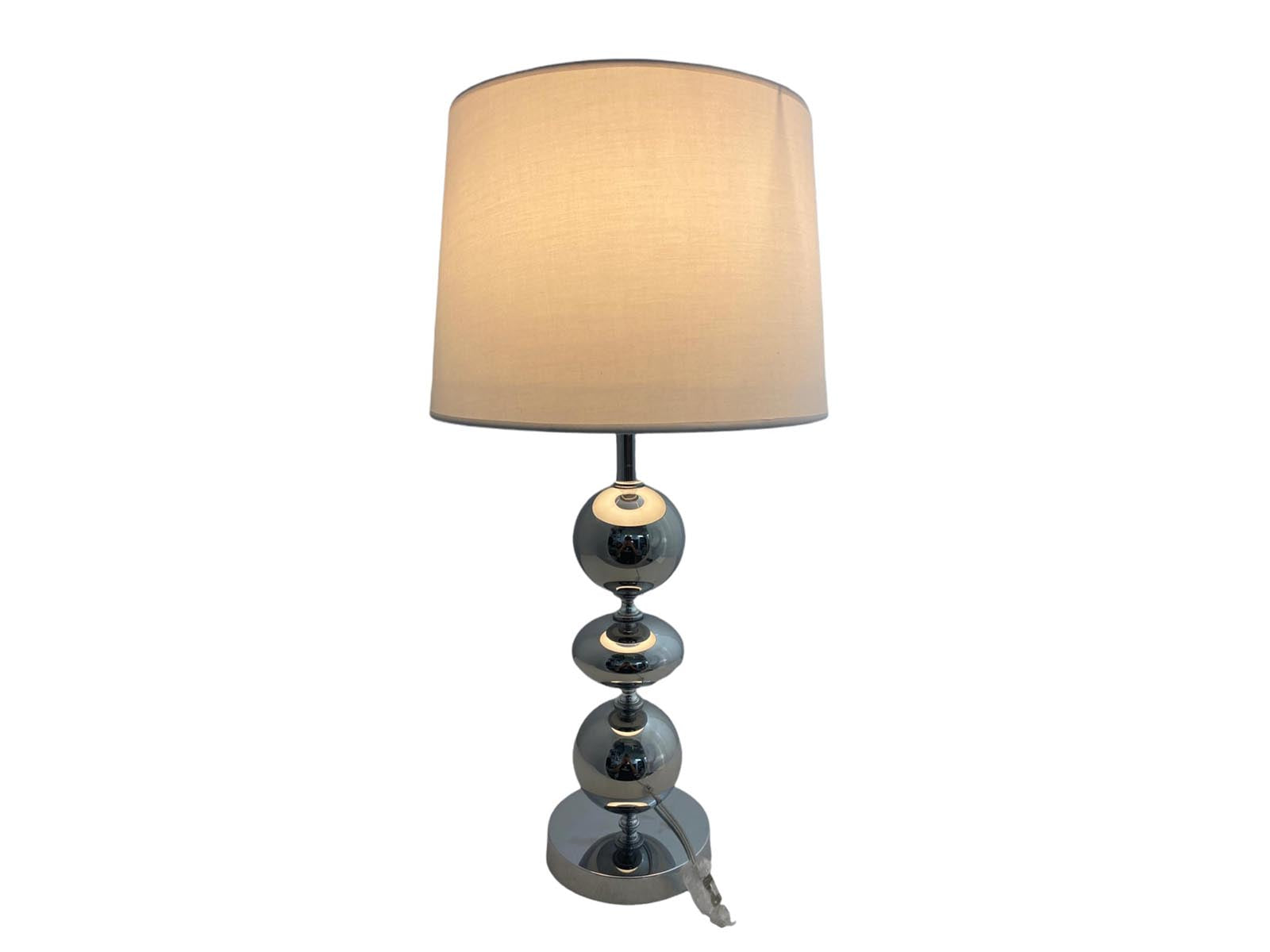 Lampara De Mesa 61.5X33 Cm Prestige Plata