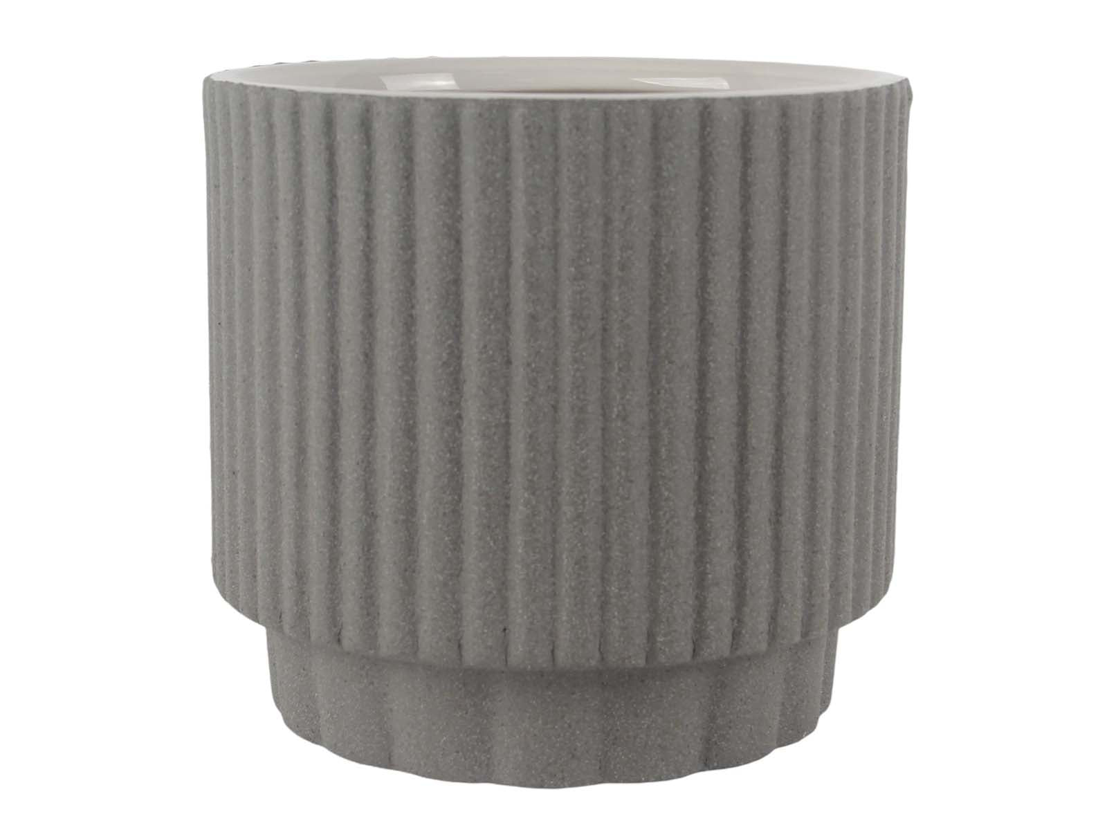 Maceta Ceramica 12cm Gris