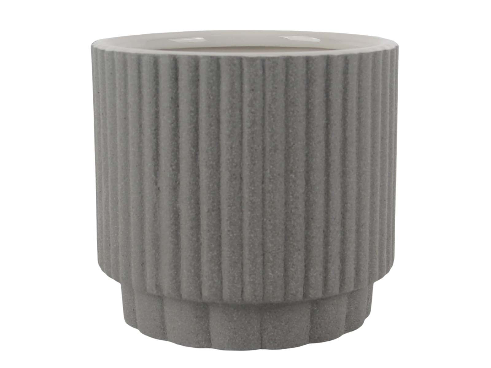 Maceta Ceramica 11cm Gris