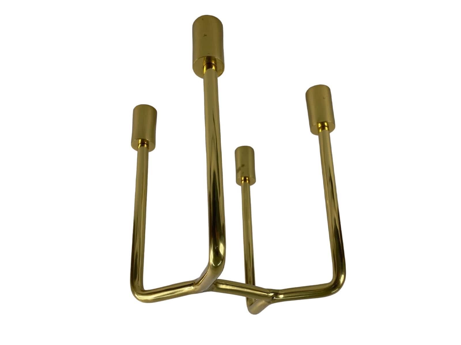 Candelabro Aluminio Dorado