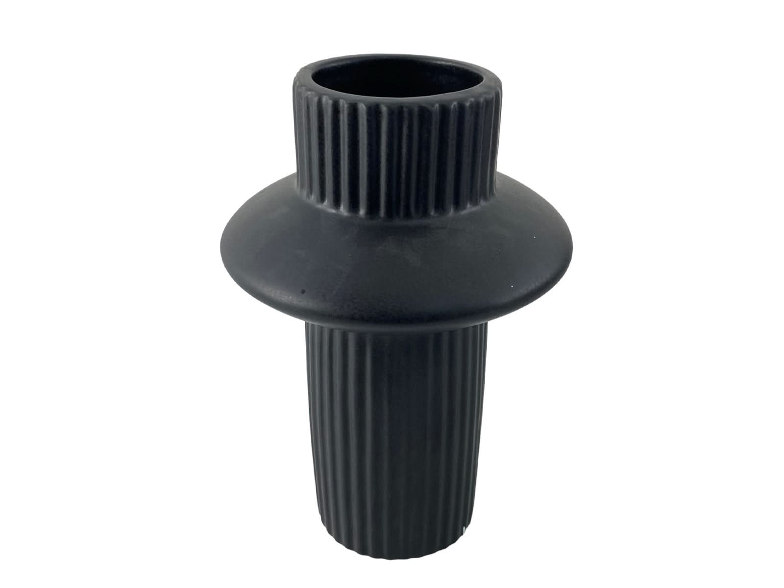 Florero Dolomita Negro 18 cm