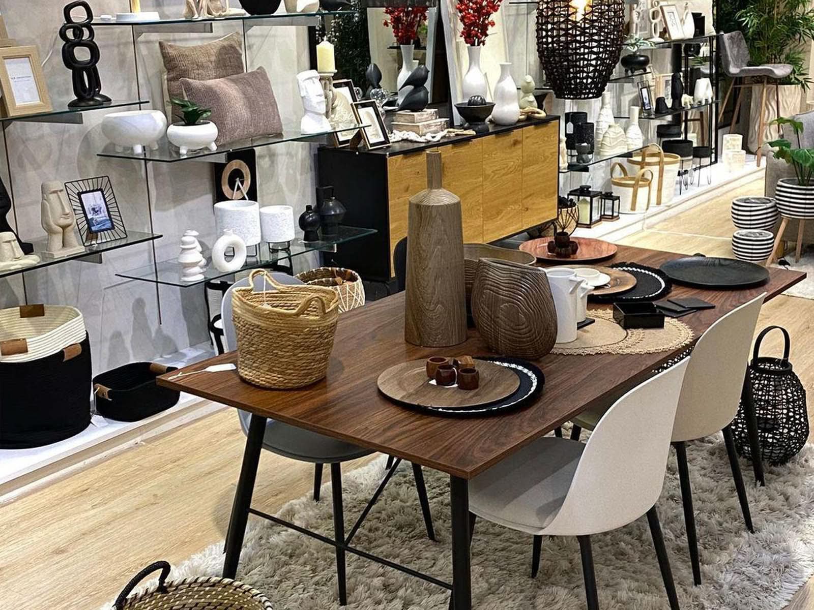 Florero Ceramica Simulacion Madera