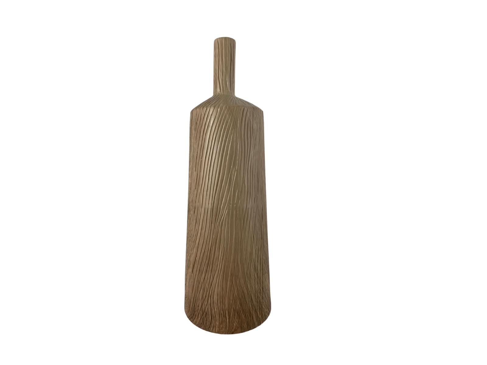 Florero Ceramica Simulacion Madera