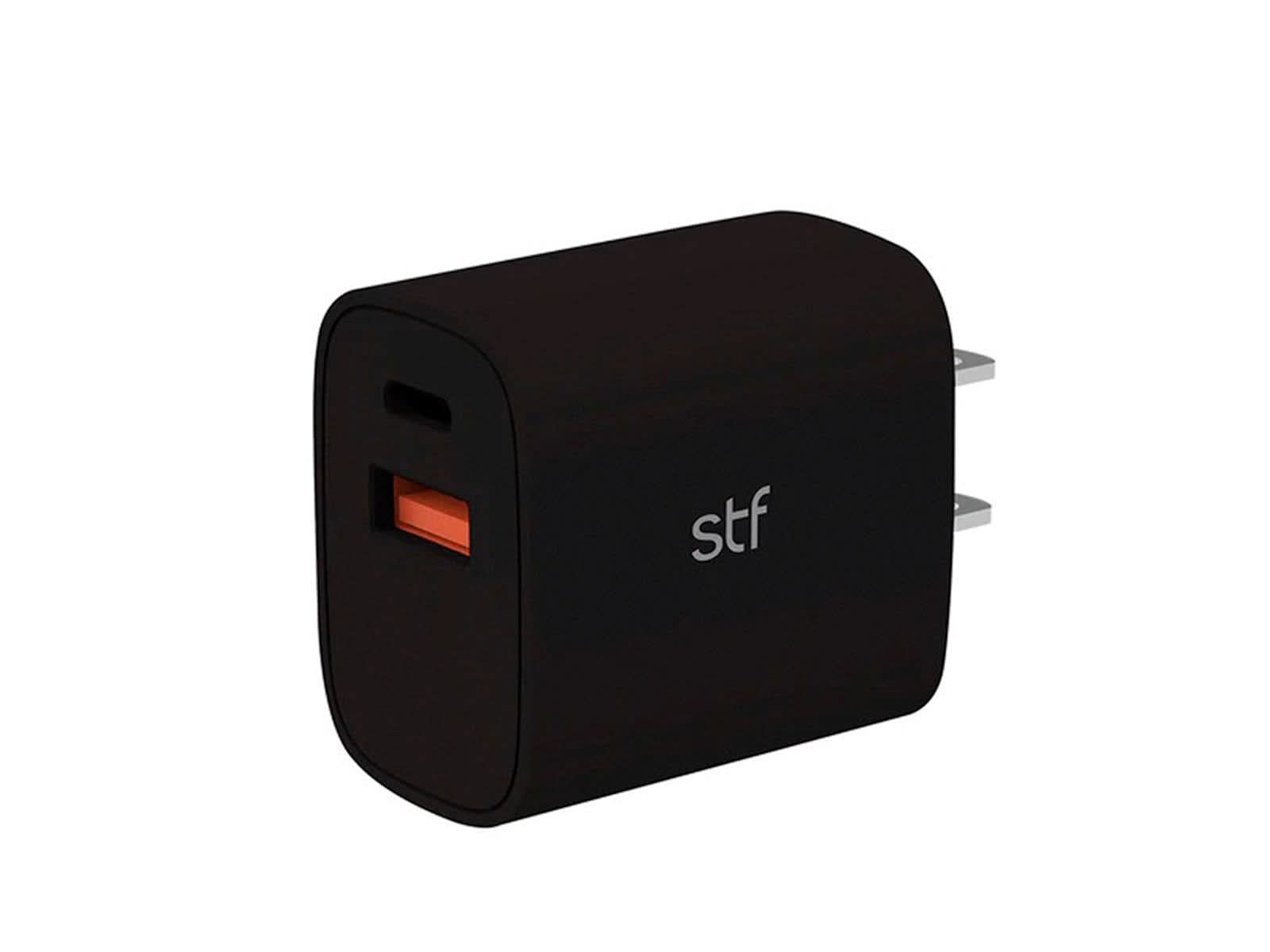 Cargador de Pared 2 Salidas Carga Rapida STF