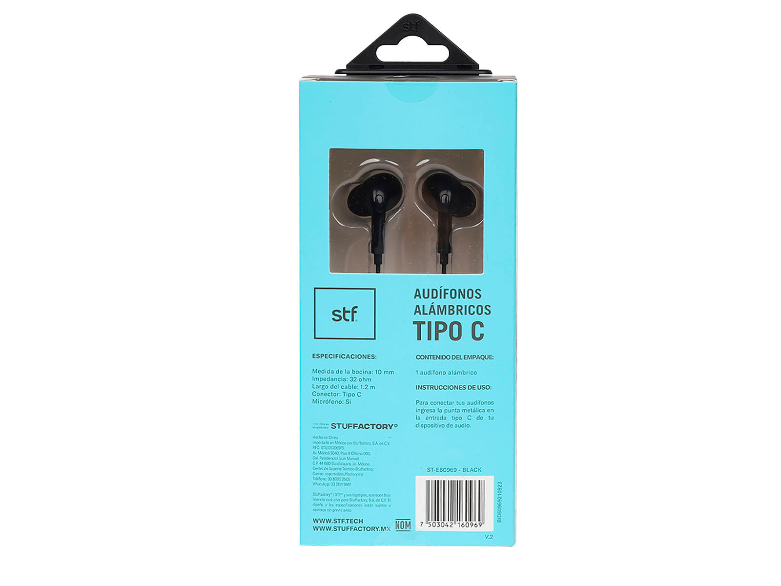 Audifonos In-Ear Alambrico Tipo C STF