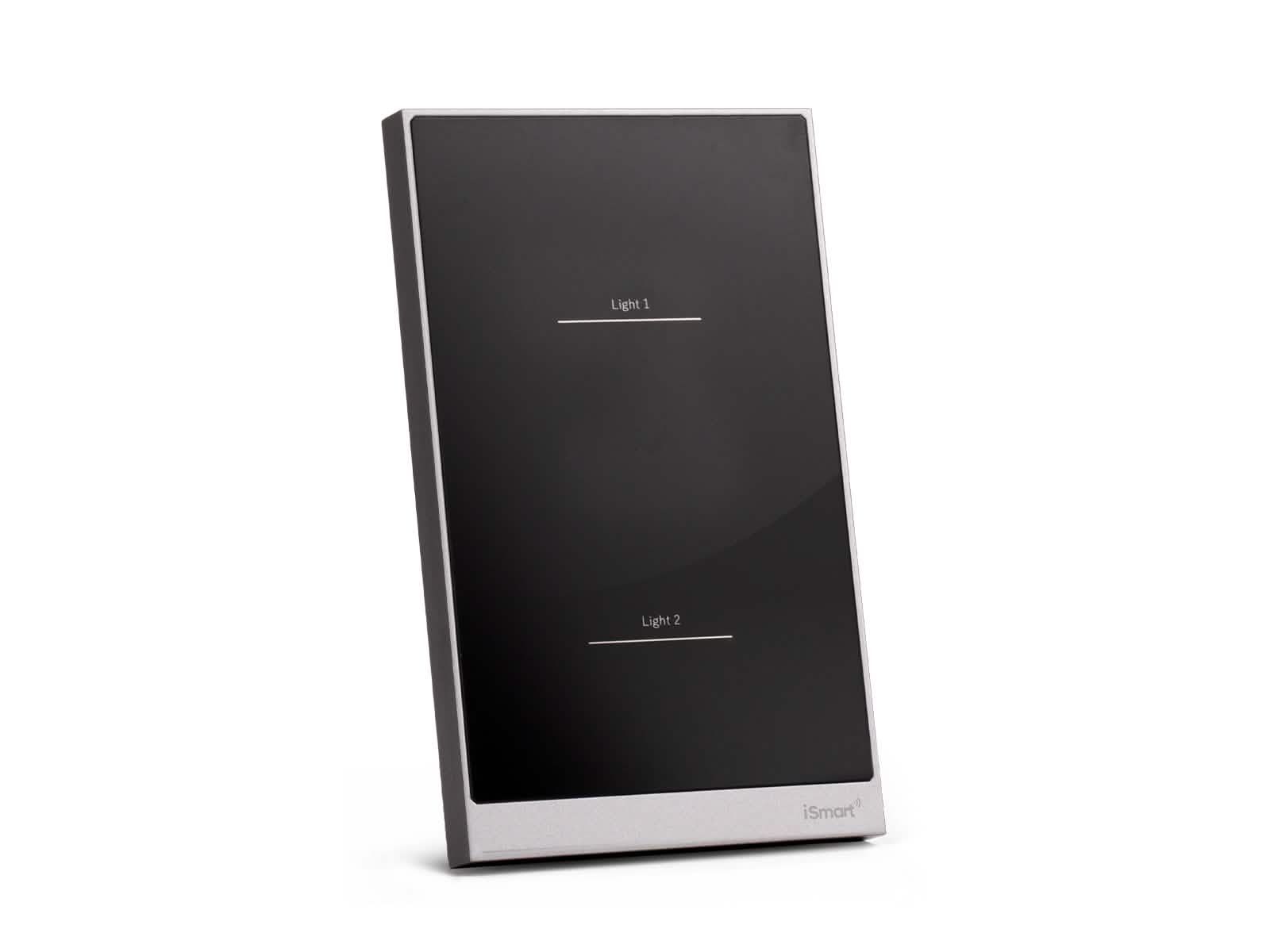 Switch Panel Negro 2 Toques iSmart