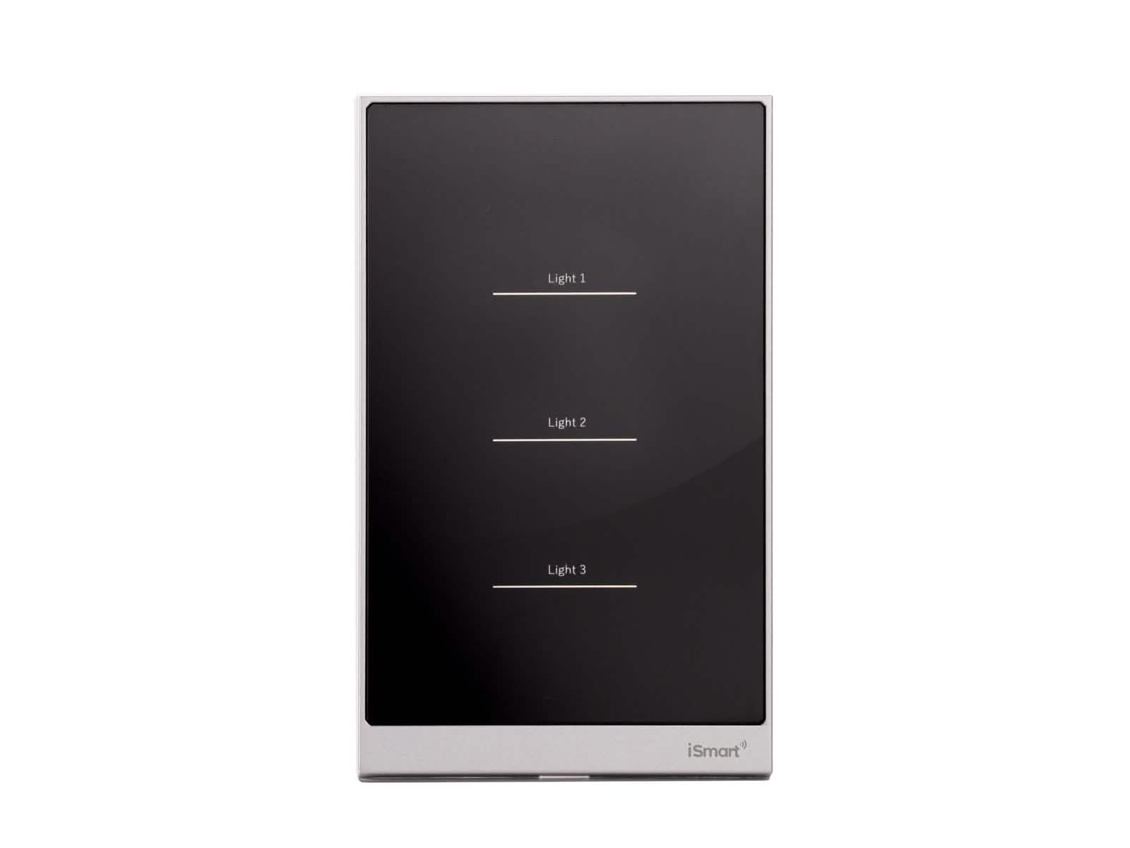 Switch Panel Negro 3 Toques iSmart