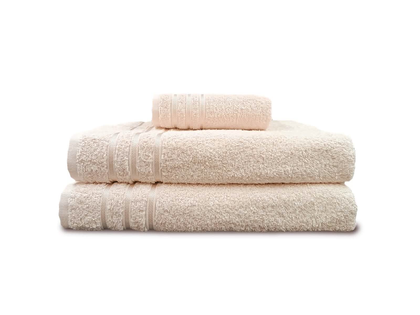 Set X 3 Piezas Toallas Algodon Denver #Color_Beige
