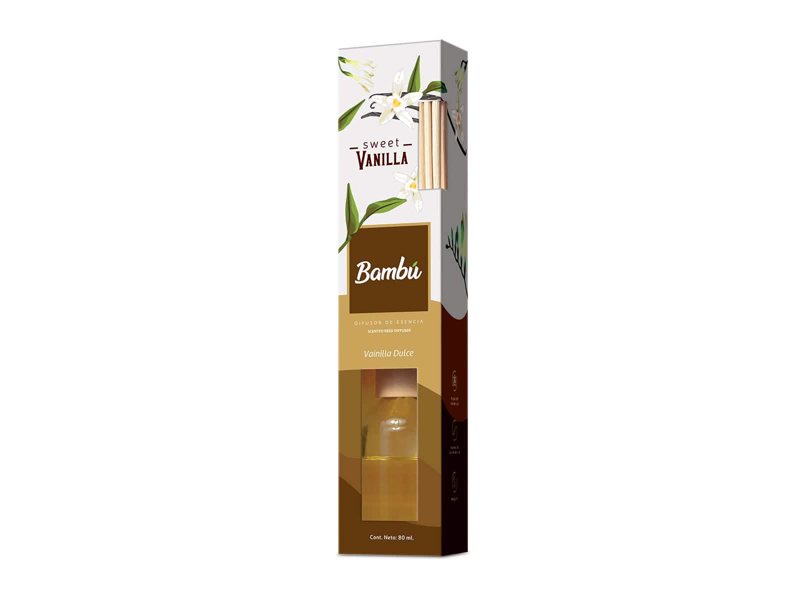 Difusor Bambu Sweet Vainilla 80Ml
