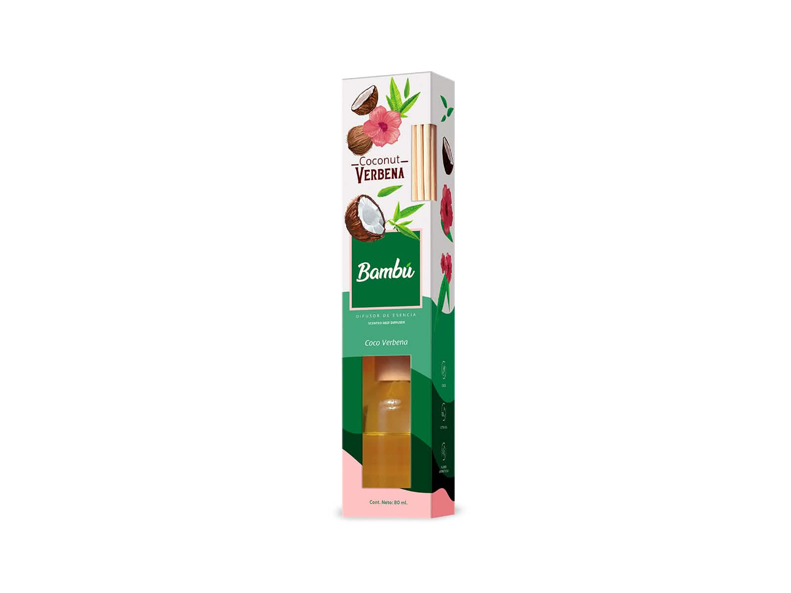 Difusor Bambu Coco Verbena 80Ml
