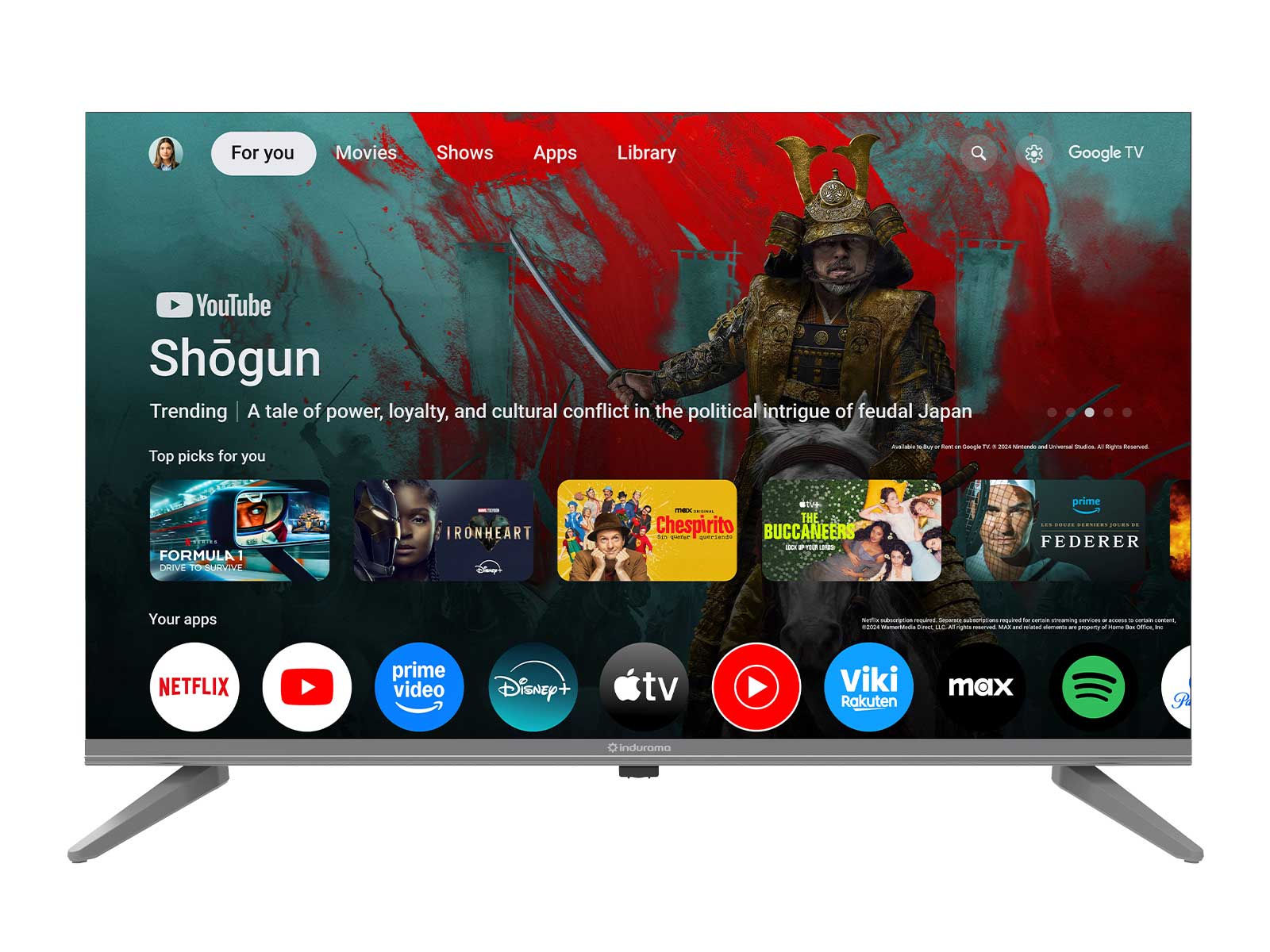 Televisor 43" Google TV 5.0 Indurama