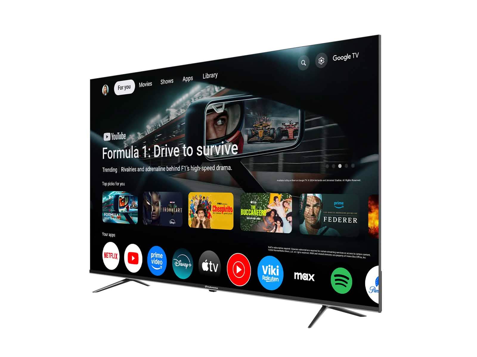 Televisor 75" QLED 4K UHD Indurama