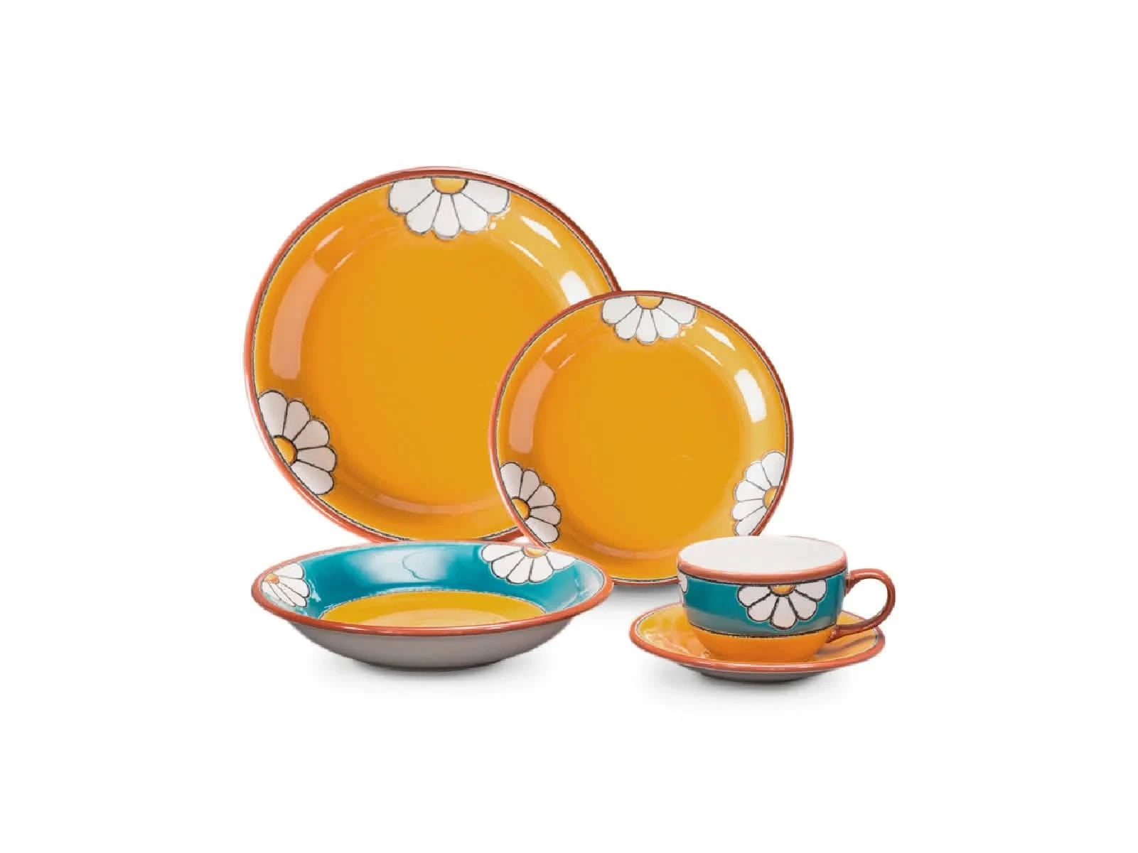 Vajilla Vega Margaritas 4 Puestos Artesa