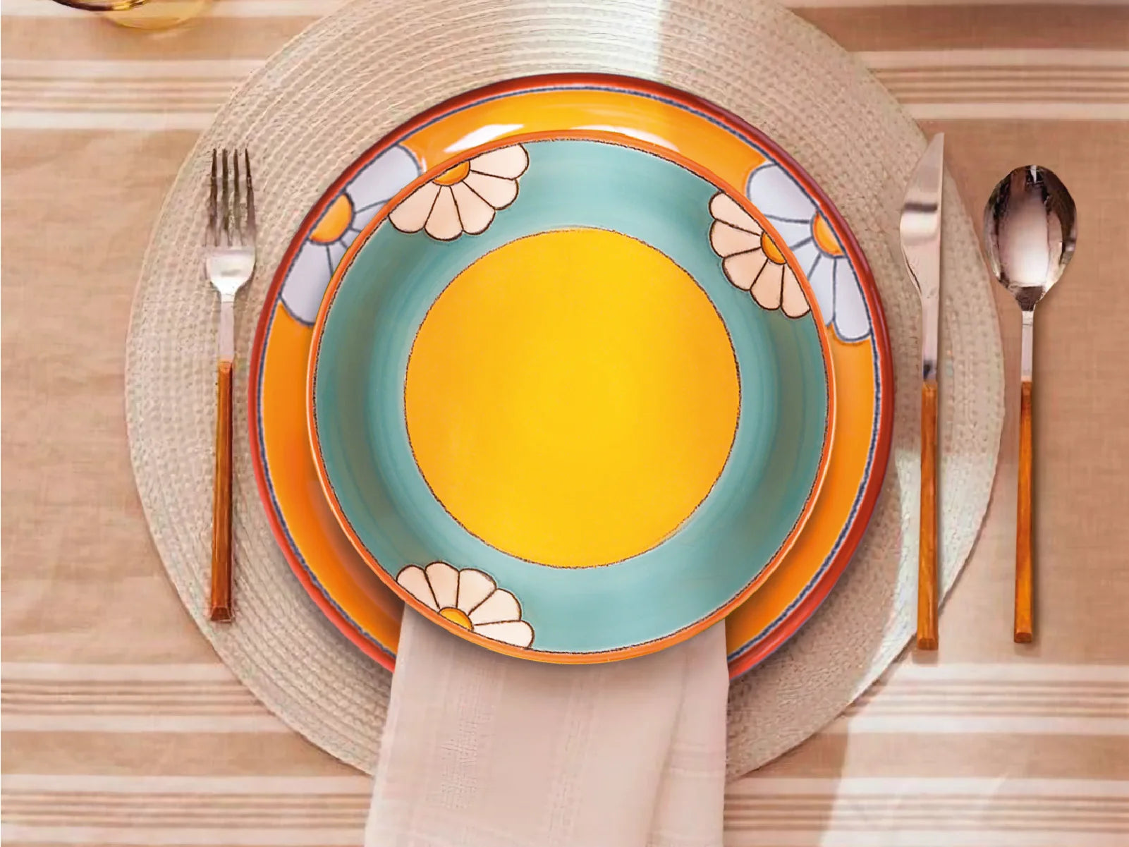 Vajilla Vega Margaritas 4 Puestos Artesa