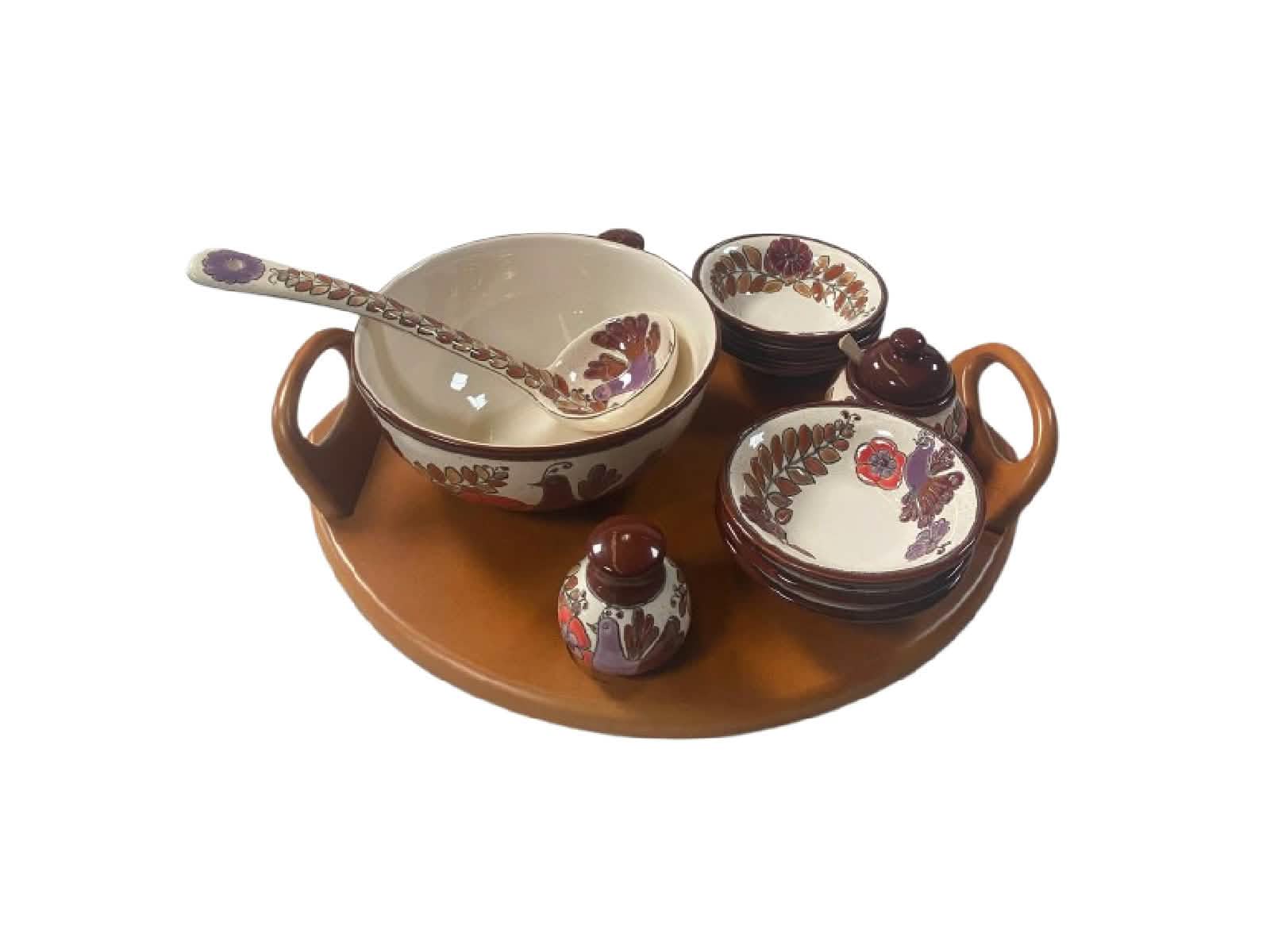 Set Cevichero Primavera Roja 7p Artesa