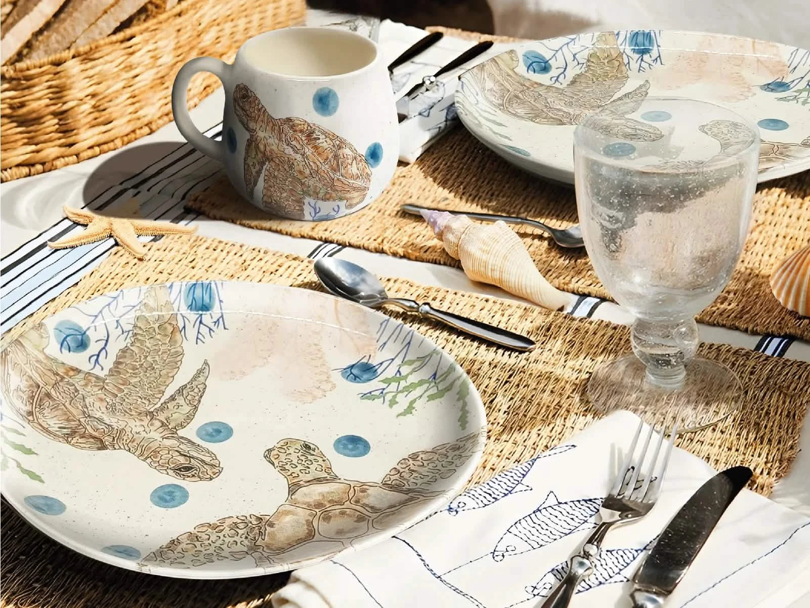 Vajilla Galápagos 4 Puestos Artesa