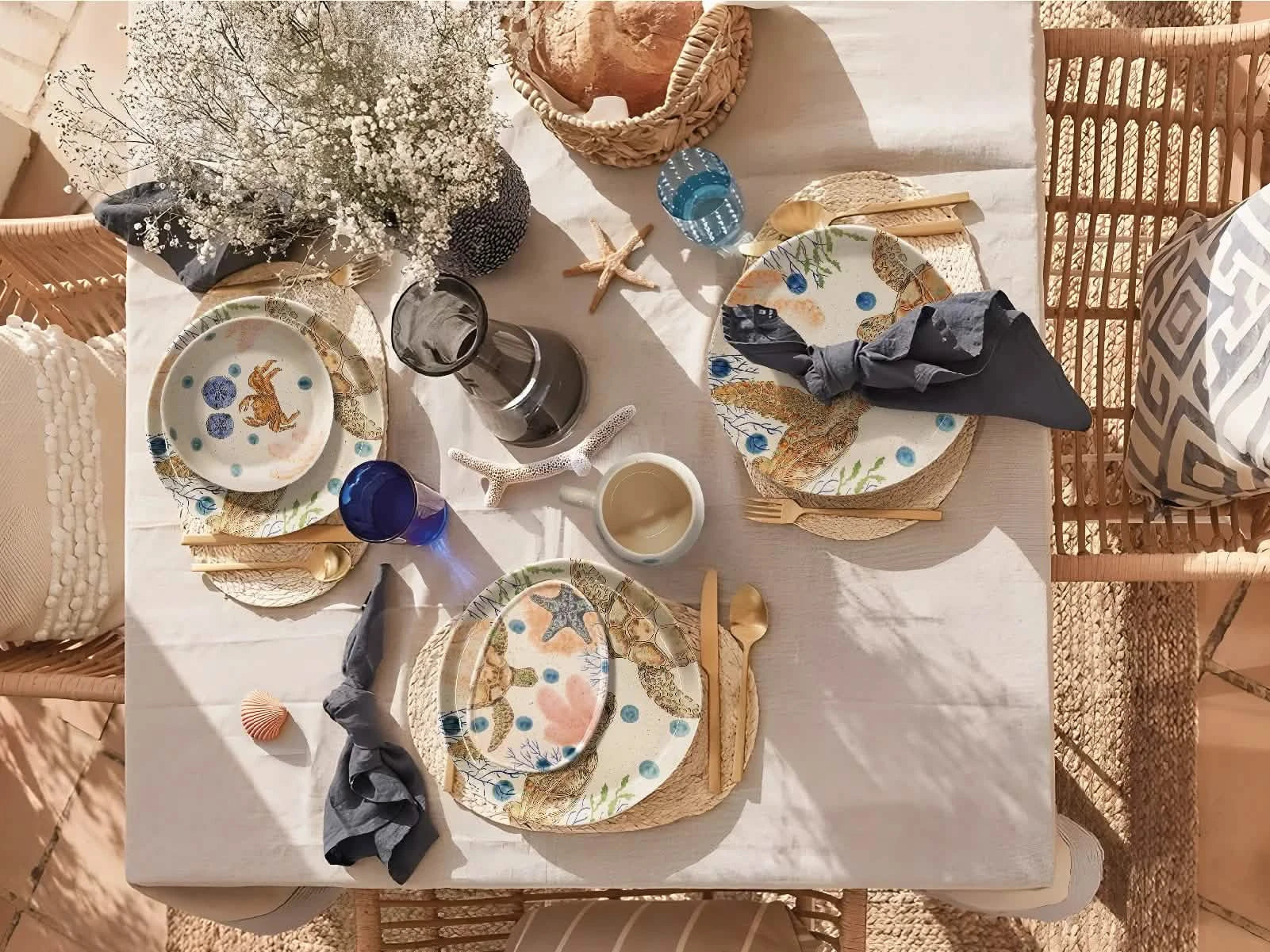 Vajilla Galápagos 4 Puestos Artesa