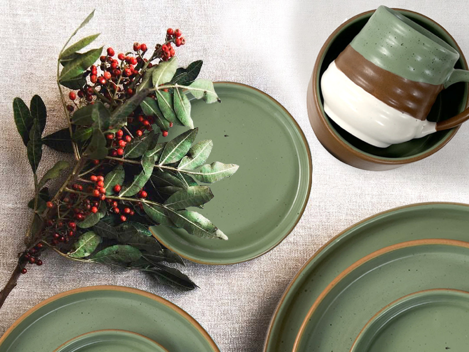 Vajilla Landscape Terrario 4 Puestos Artesa