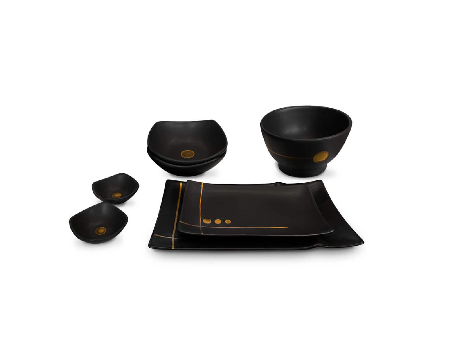 Vajilla para Sushi Sapporo 4 Puestos Artesa