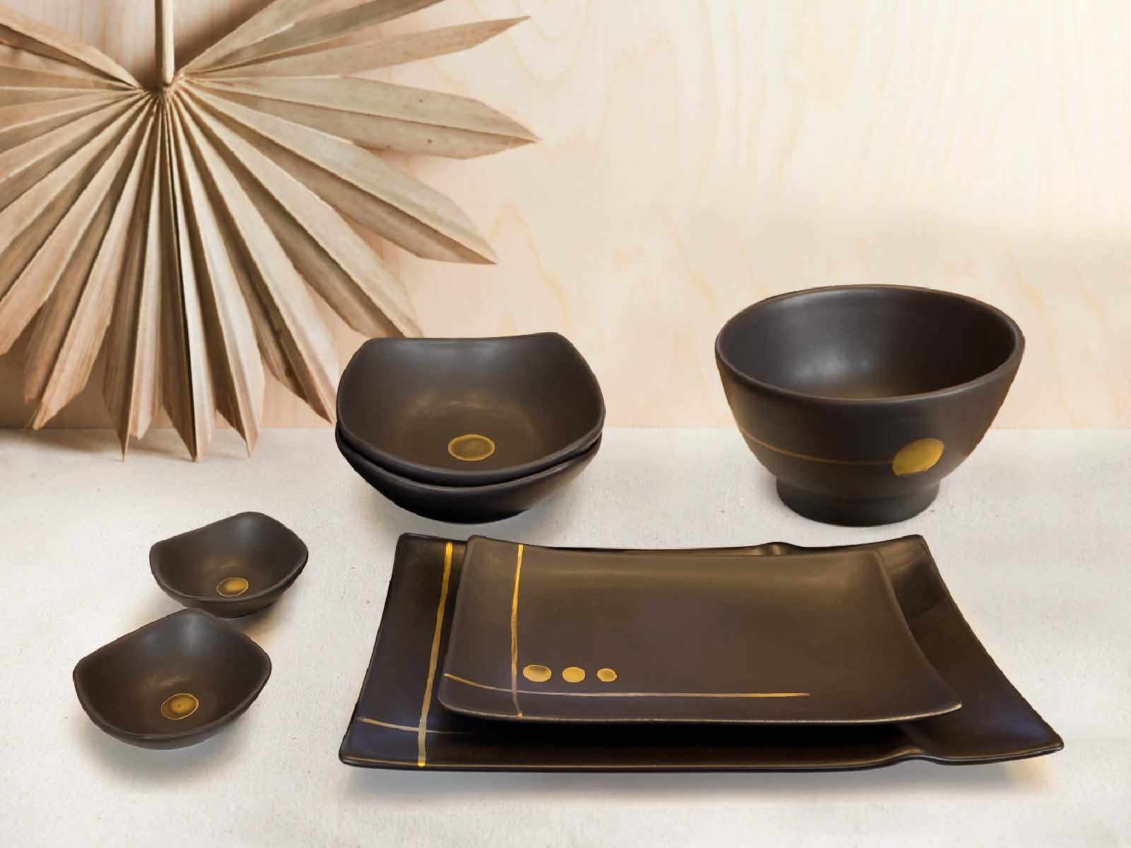 Vajilla para Sushi Sapporo 4 Puestos Artesa