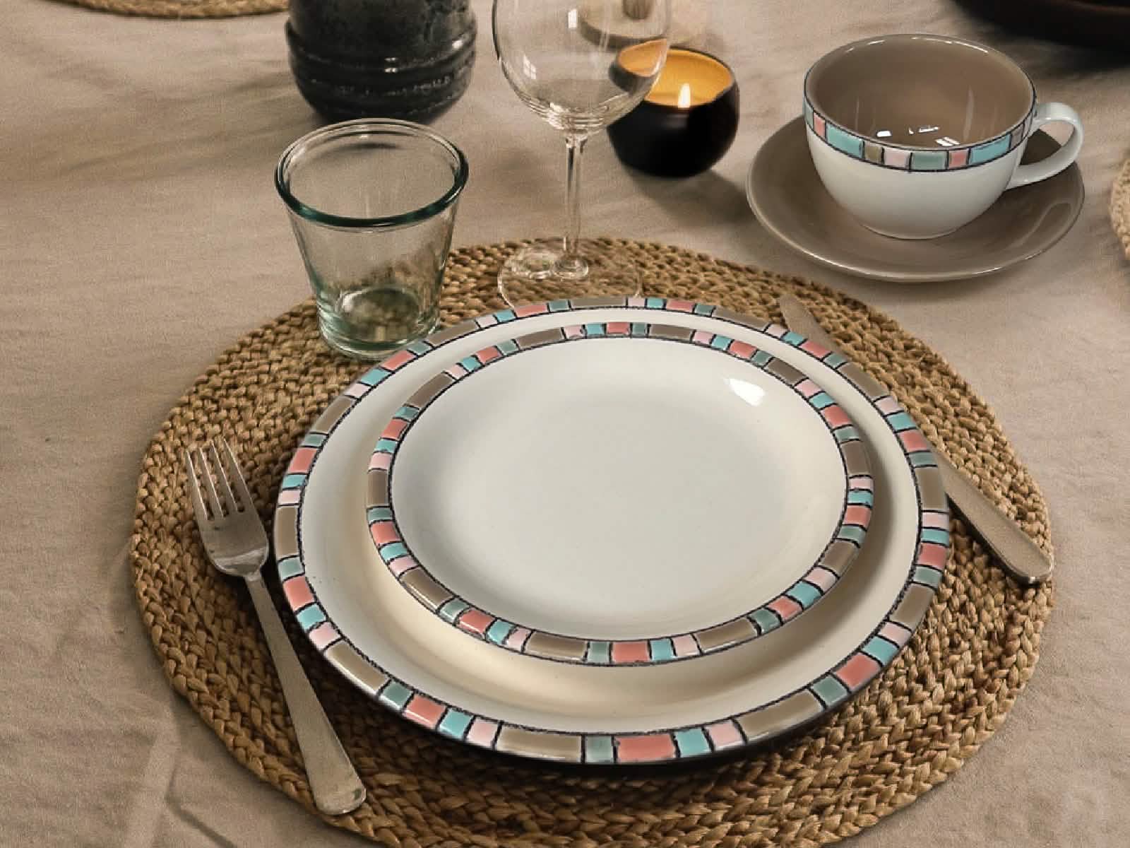 Vajilla Fiesta Taupe 4 Puestos Artesa