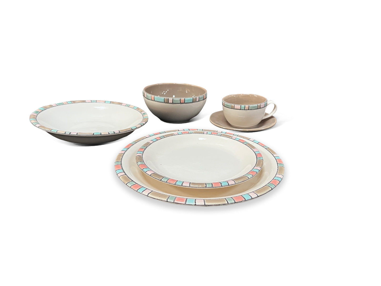 Vajilla Fiesta Taupe 4 Puestos Artesa