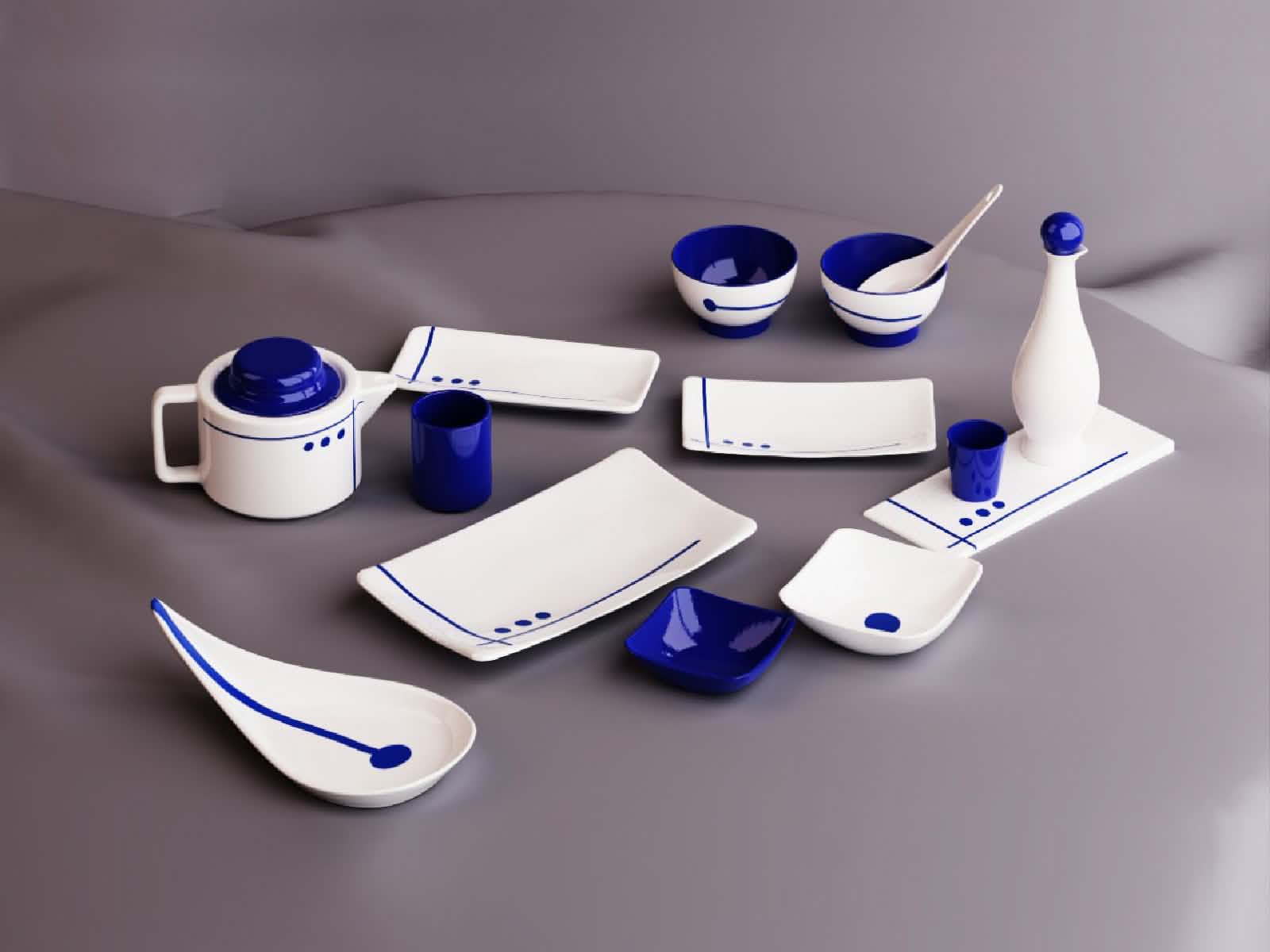 Vajilla Kaoloon Azul 4 Puestos Artesa