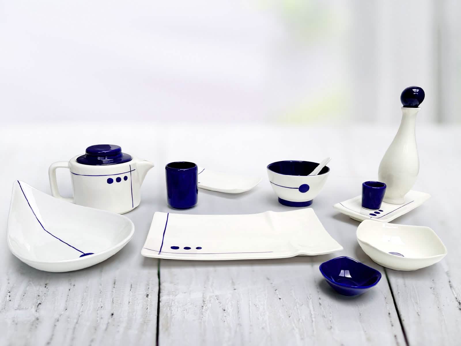 Vajilla Kaoloon Azul 4 Puestos Artesa