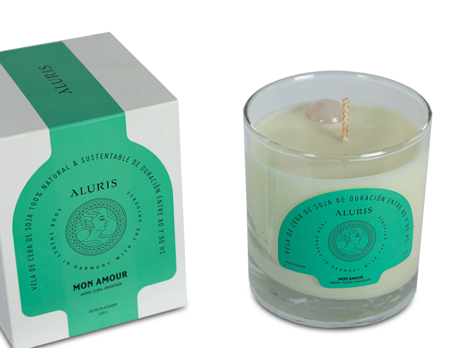 Vela Aromatica 220G Ambar y Musk