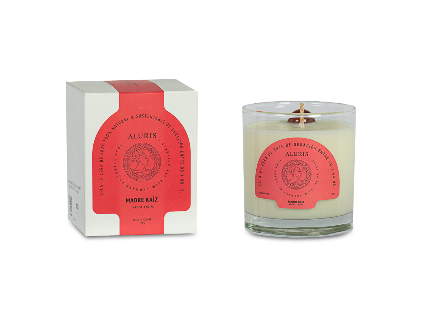 Vela Aromatica 220G Frutos Rojos y Caramelo