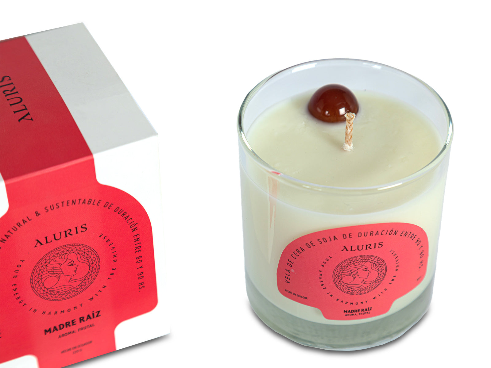 Vela Aromatica 220G Frutos Rojos y Caramelo