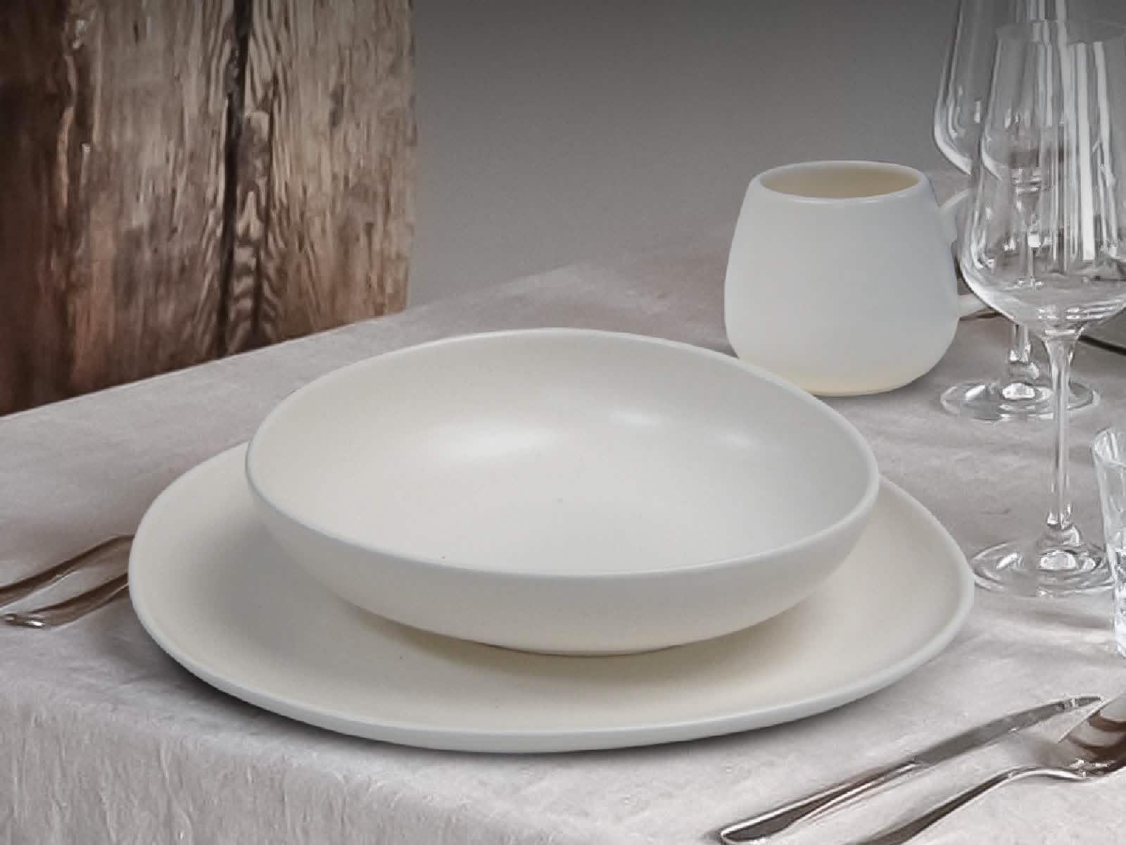 Vajilla La Paz Blanca 4 Puestos Artesa