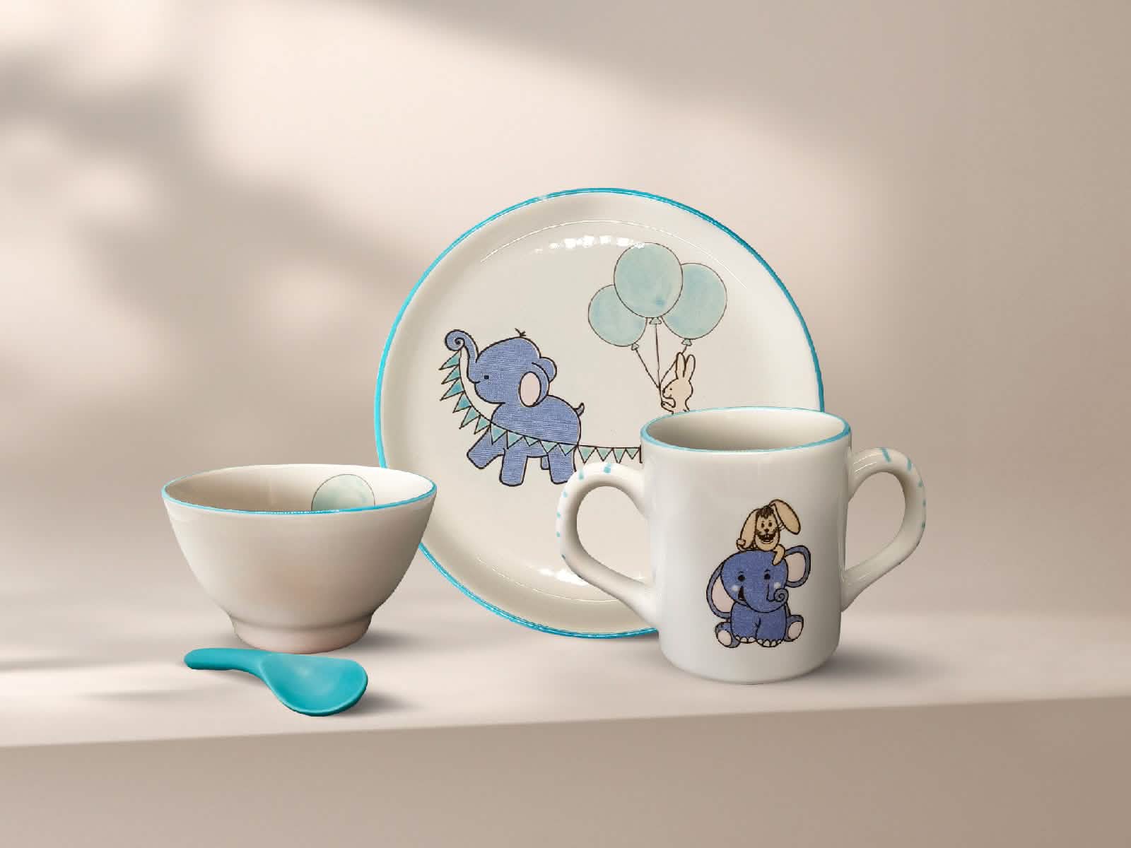 Vajilla Dumbo Jade 4 Piezas Artesa