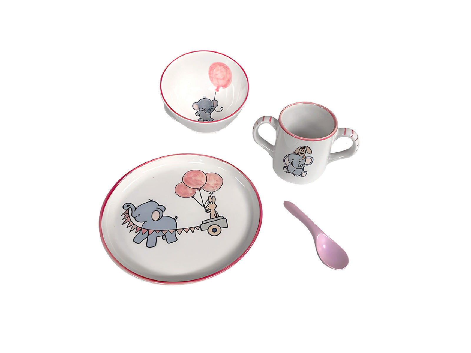 Vajilla Dumbo Rose 4 Piezas Artesa