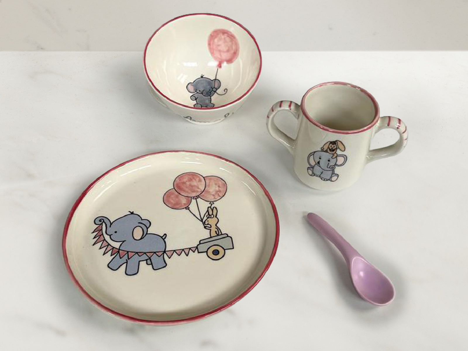 Vajilla Dumbo Rose 4 Piezas Artesa