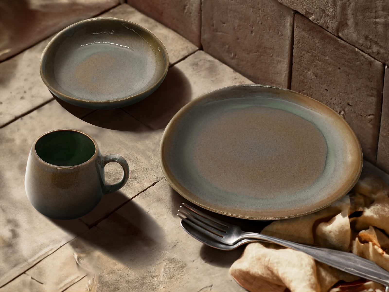 Vajilla La Paz Candy Stone 4 Puestos Artesa