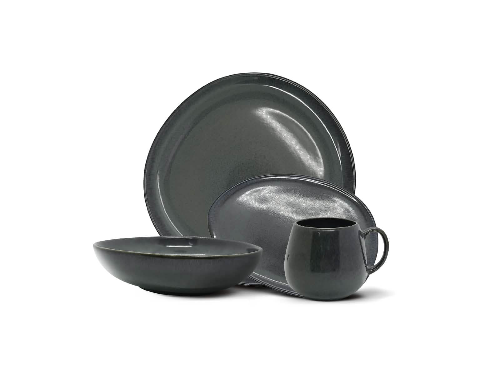 Vajilla La Paz Volcanic Stone 4 Puestos Artesa