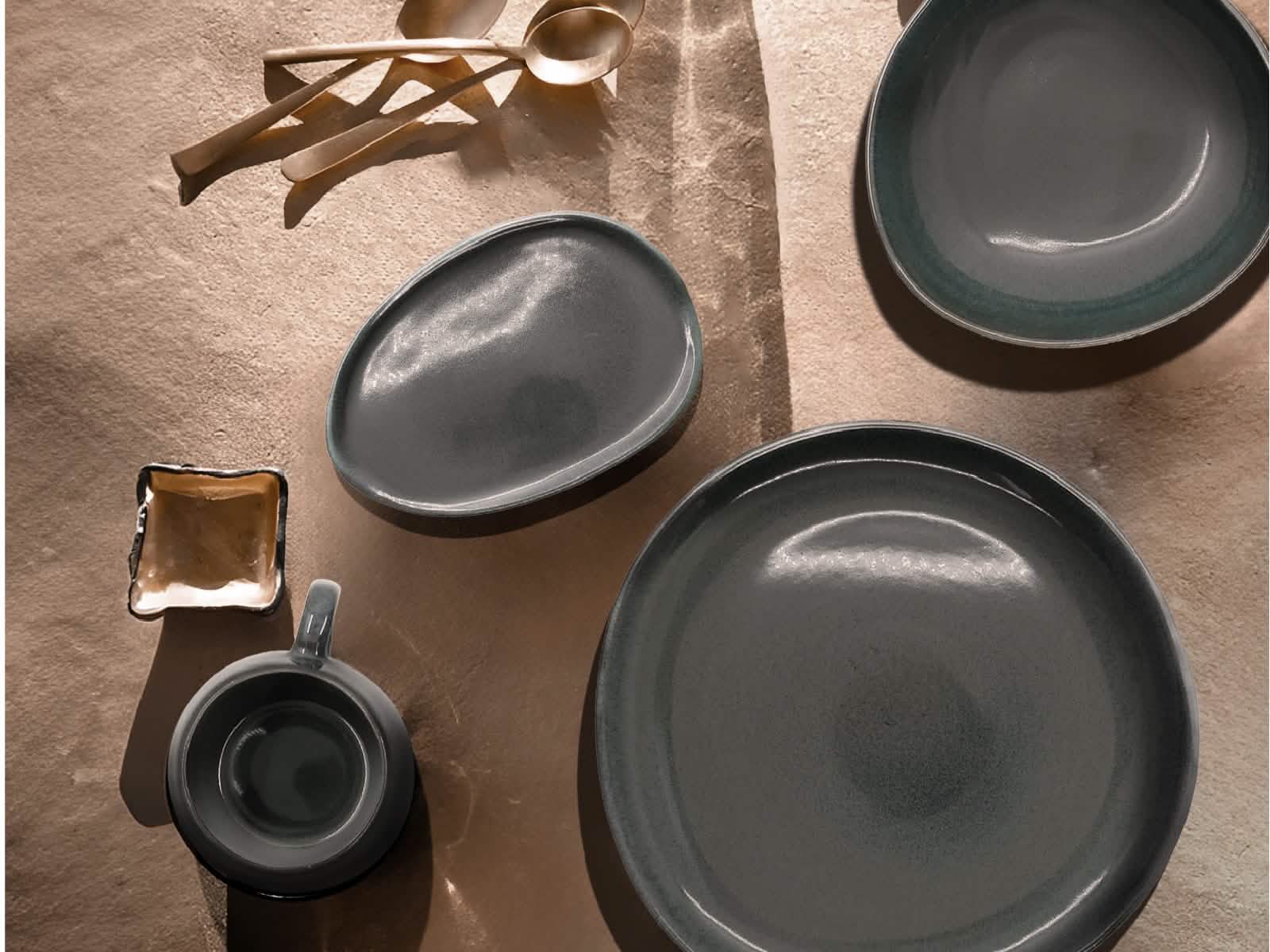 Vajilla La Paz Volcanic Stone 4 Puestos Artesa