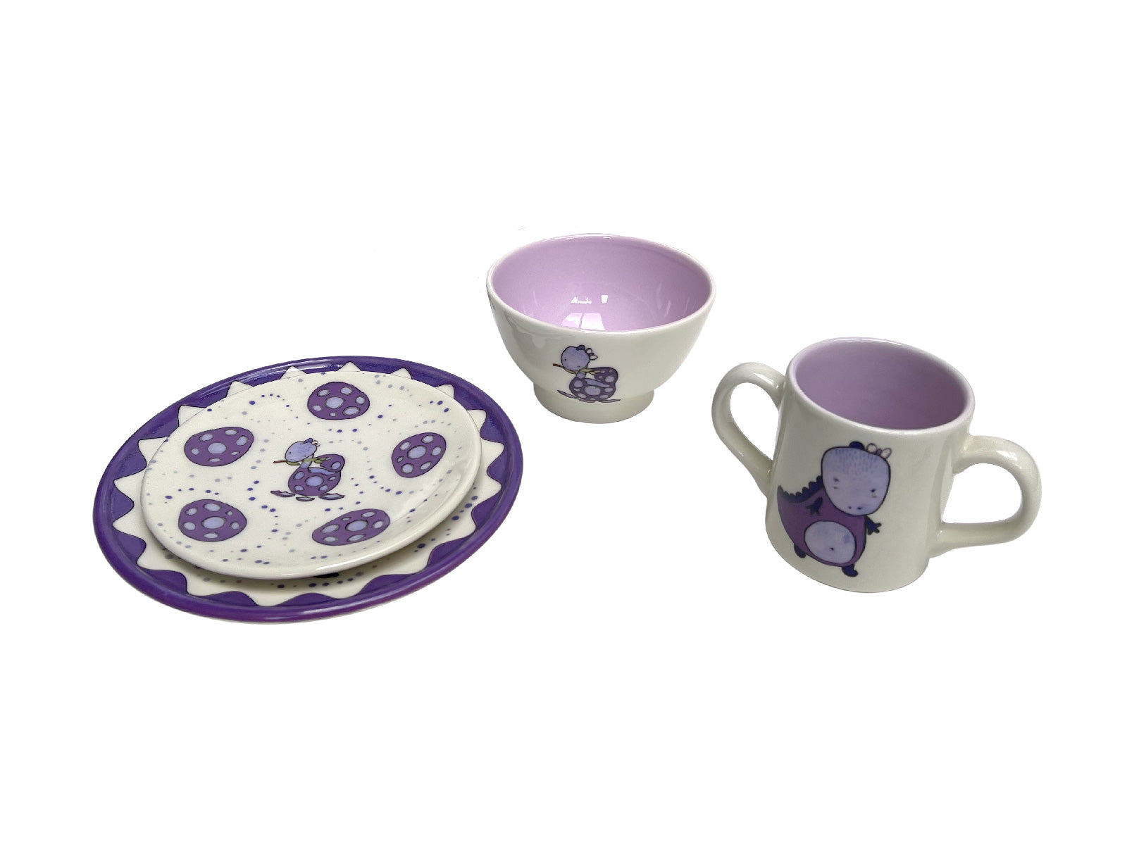 Set 5 Piezas Dino Lila Artesa