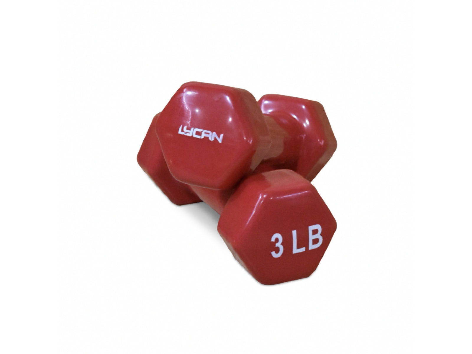 Mancuernas Vinil 3Lbs Roja Lycan