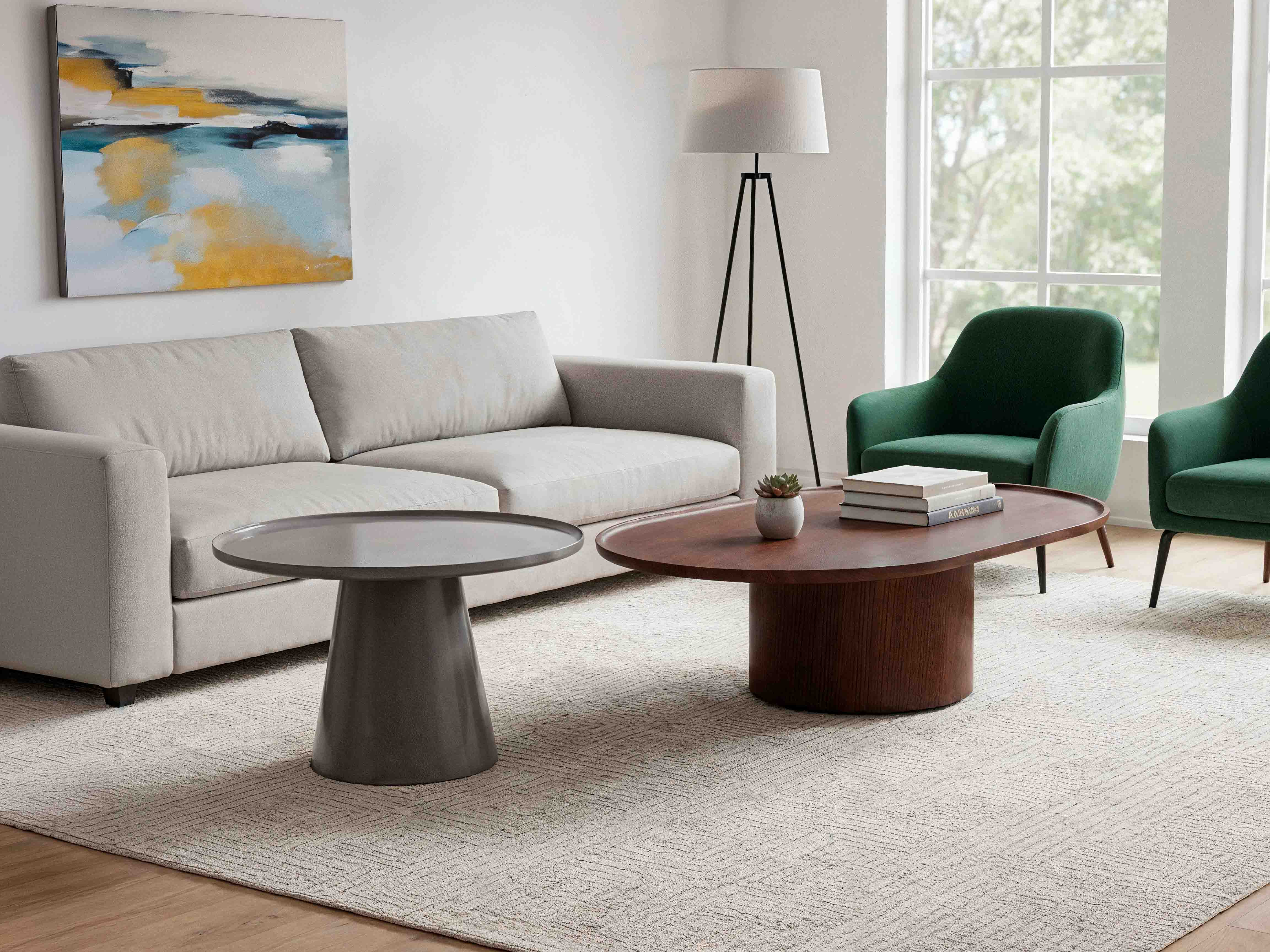 Mesa Centro + Mesa Auxiliar Olivia