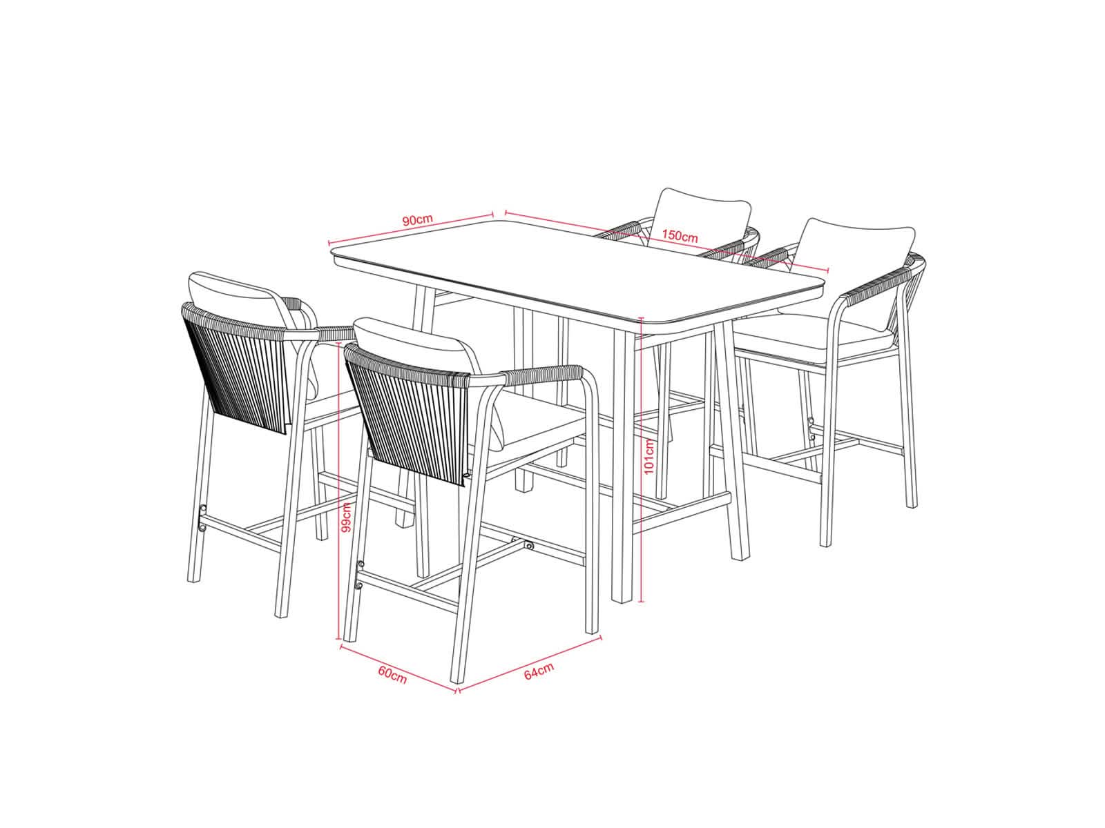 Mesa Comedor Cancun Outdoor