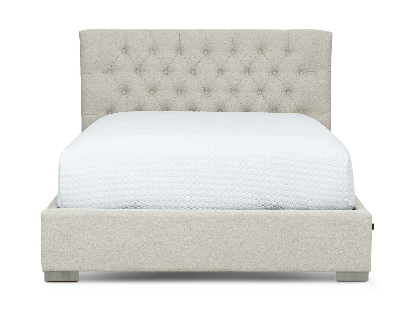Cama Martini Basso Fog Capitoneada #Color_Tan"T361102"