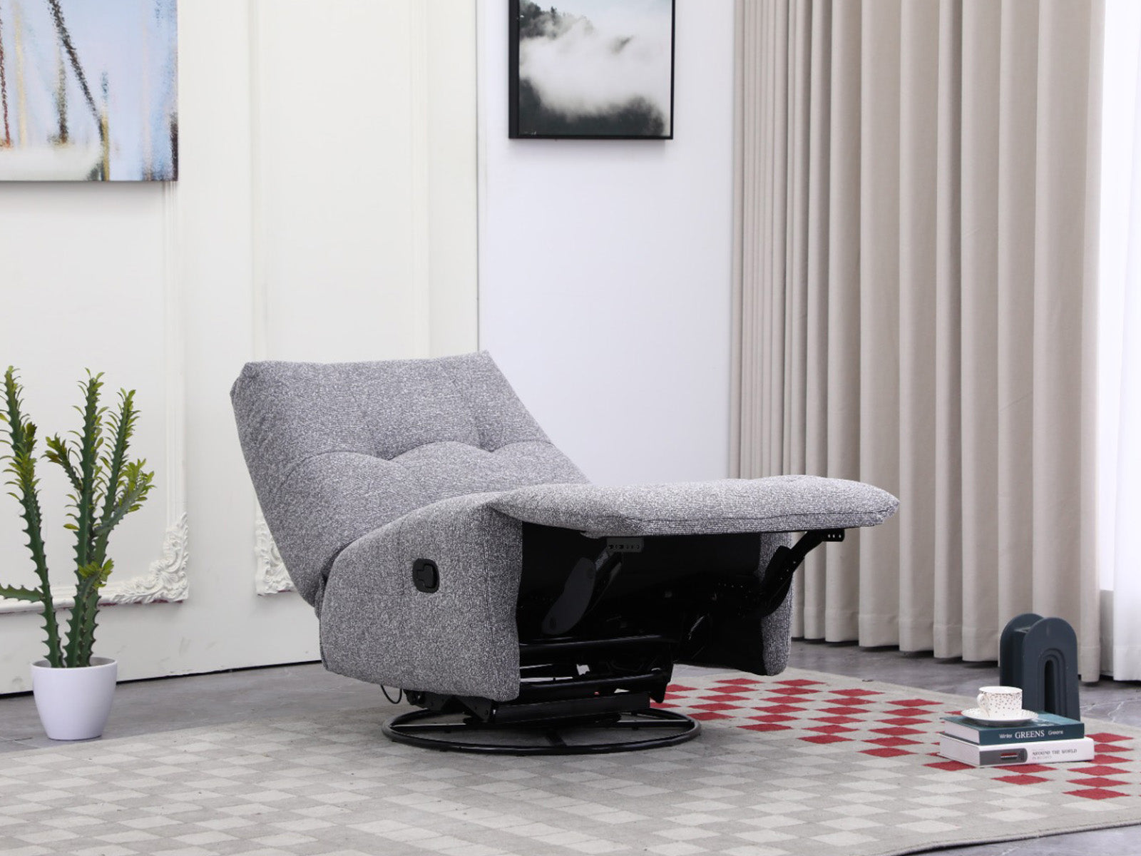 Recliner Nook Giratorio #Color_Gray"1134"