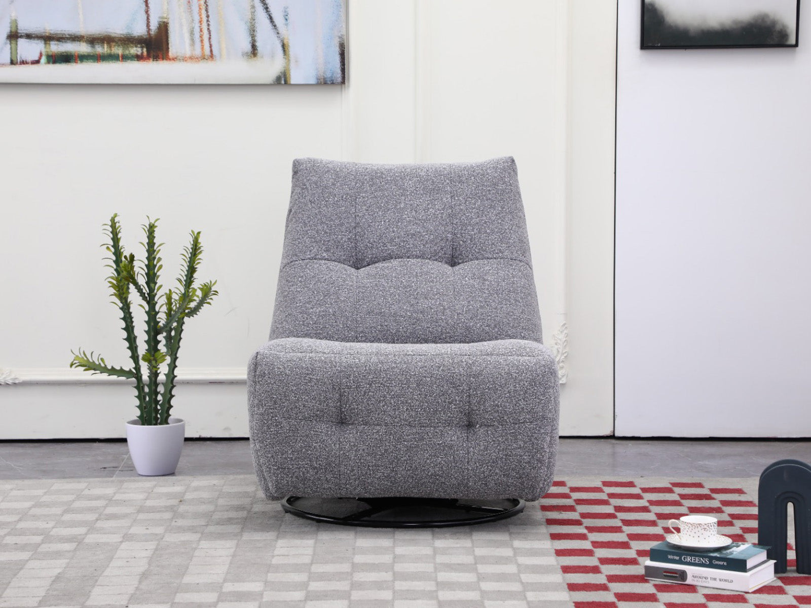 Recliner Nook Giratorio #Color_Gray"1134"