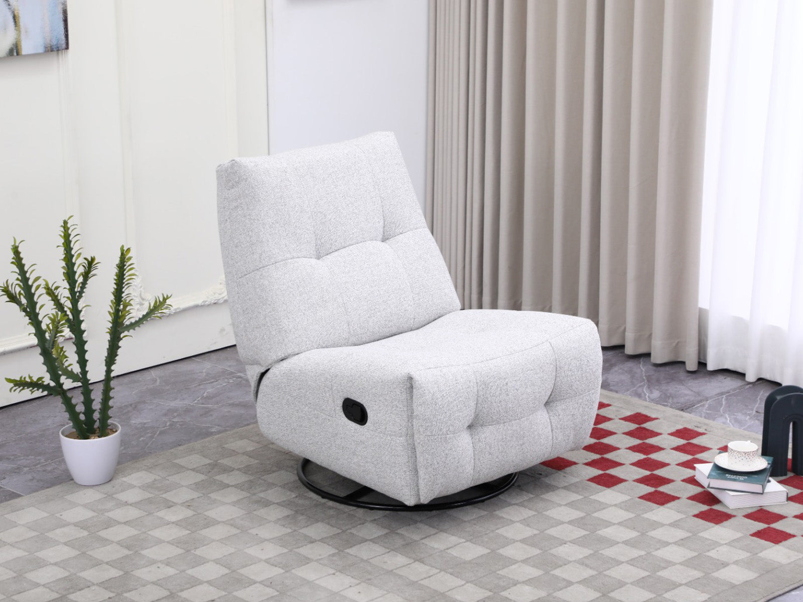 Recliner Nook Giratorio #Color_Beige"1141"