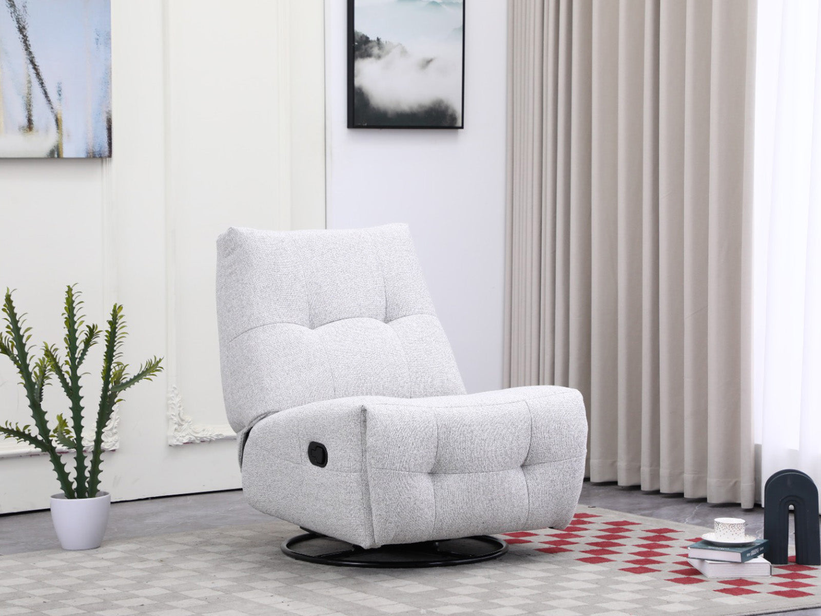 Recliner Nook Giratorio #Color_Beige"1141"