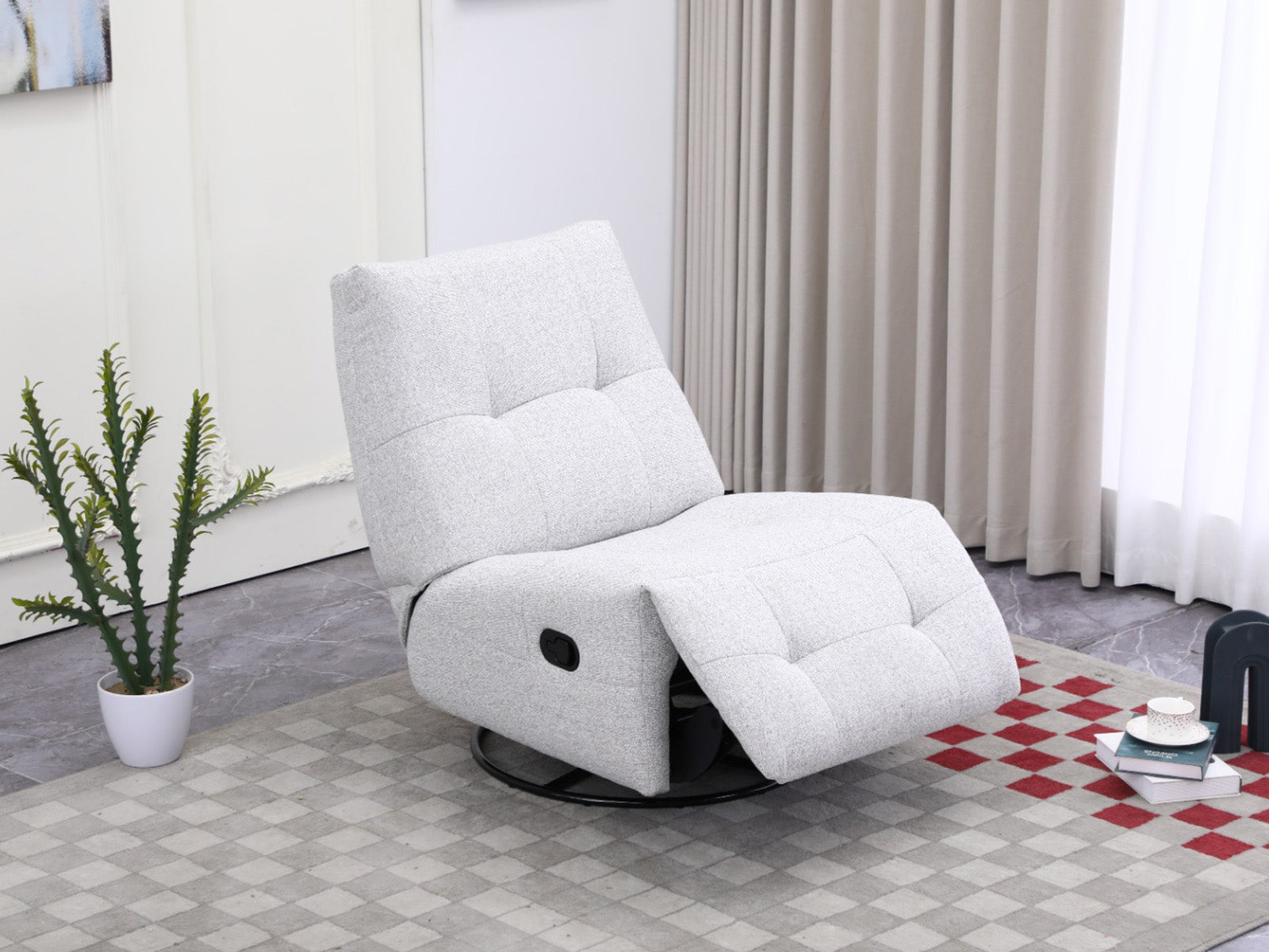Recliner Nook Giratorio #Color_Beige"1141"