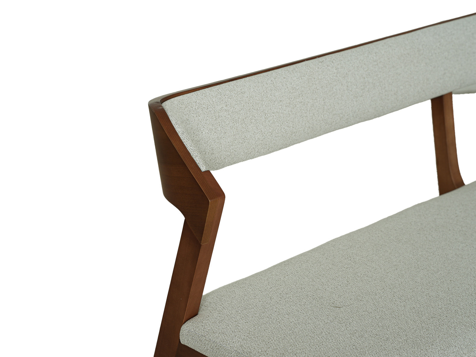 Banco Milo Con Espaldar Tapizado Honey Wash #Color_WhiteSmoke"T38108"