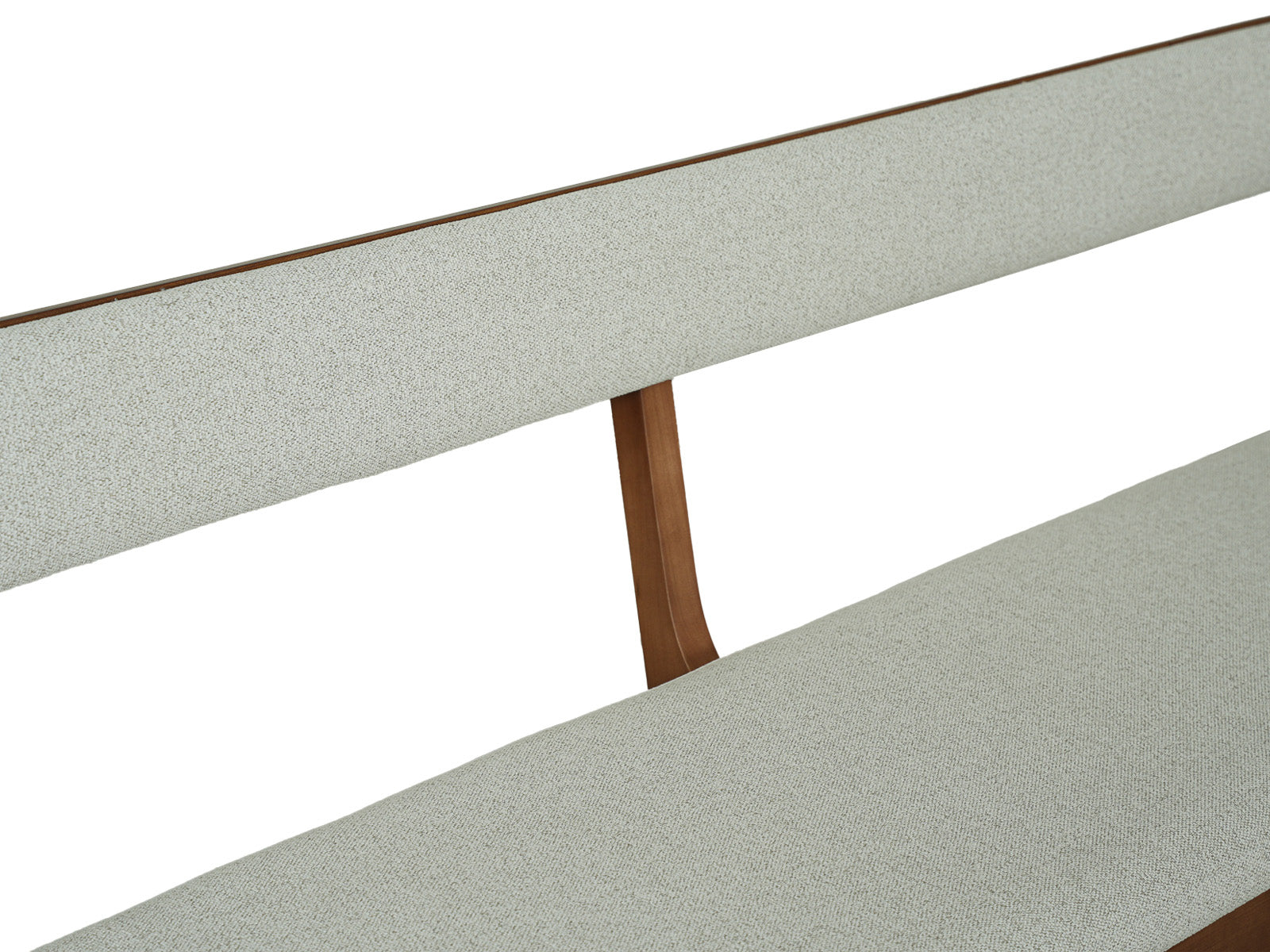 Banco Milo Con Espaldar Tapizado Honey Wash #Color_WhiteSmoke"T38108"